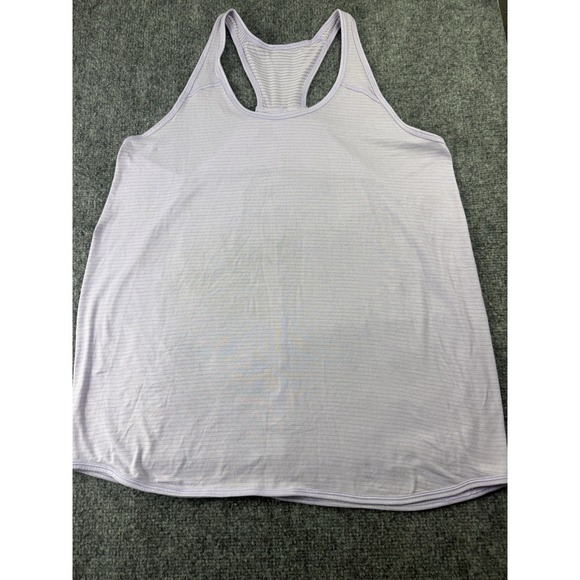 lululemon athletica Tops - Lululemon Twist Back Racerback Tank Light Lavender Heathered Womens Size 12
